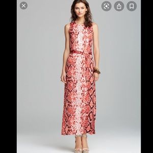 Mickael Kors Maxi Dress Snake Skin Print